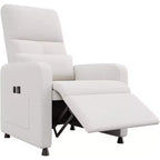 Fauteuil inclinable électrique Acekool pour adultes, canapé simple ergonomique réglable électriquement, fauteuil à bascule surdimensionné avec poches latérales et port de chargement USB