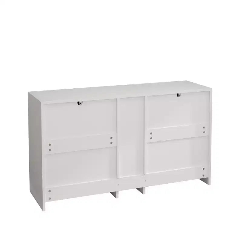 Commode à 9 tiroirs, commode en rotin pour chambre à coucher, meuble de rangement large en bois naturel avec poignées, commode meuble TV, organisateur de tiroirs