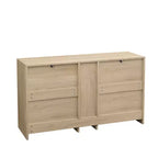 Commode à 9 tiroirs, commode en rotin pour chambre à coucher, meuble de rangement large en bois naturel avec poignées, commode meuble TV, organisateur de tiroirs