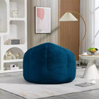 Canapé Poire en Mousse Haute Pression Fauteuil Poire Adulte avec Rembourrage en Mousse Compressée et Repose-Pieds
