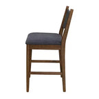 Tabourets de comptoir rembourrés modernes en bois d'hévéa Natalie Christopher Knight Home avec dossier en corde tressée (lot de 4)