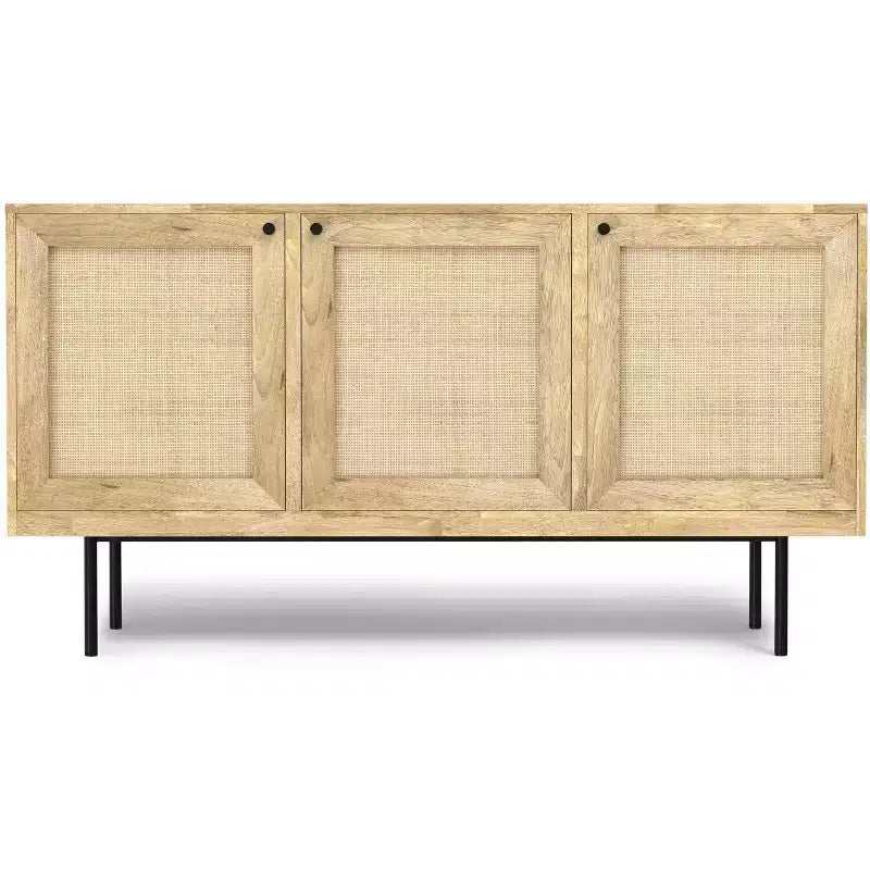 Wellspring BAHUT en MANGUIER MASSIF 145 cm de Large, Rectangulaire, Style Contemporain Moderne, Coloris Naturel