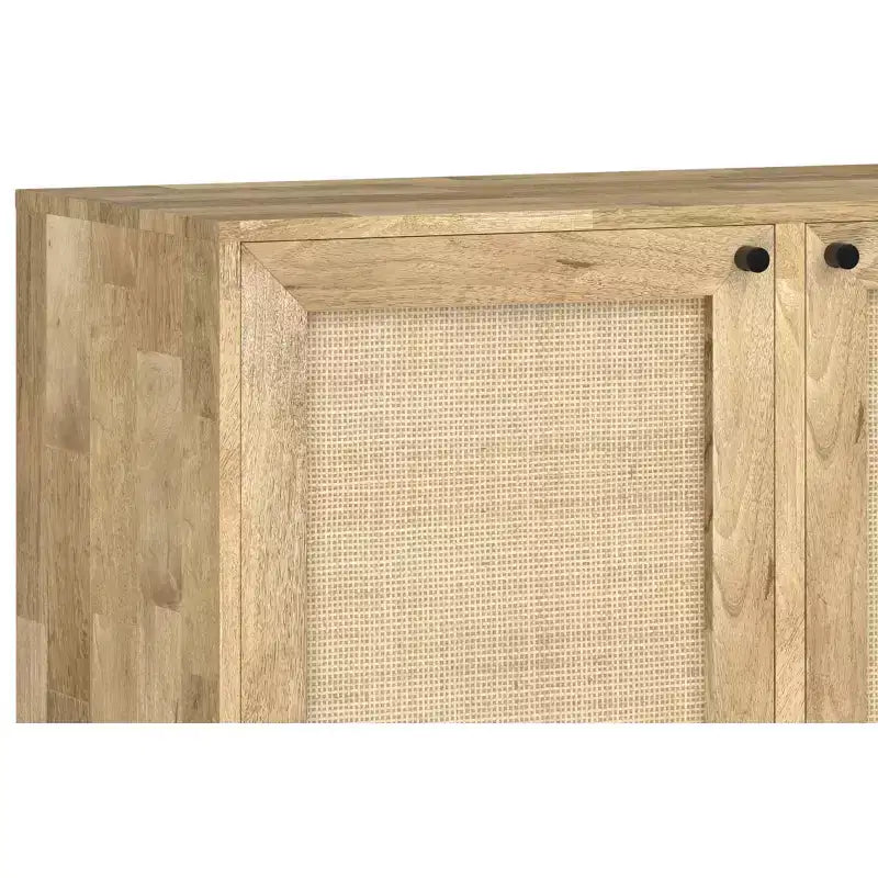 Wellspring BAHUT en MANGUIER MASSIF 145 cm de Large, Rectangulaire, Style Contemporain Moderne, Coloris Naturel
