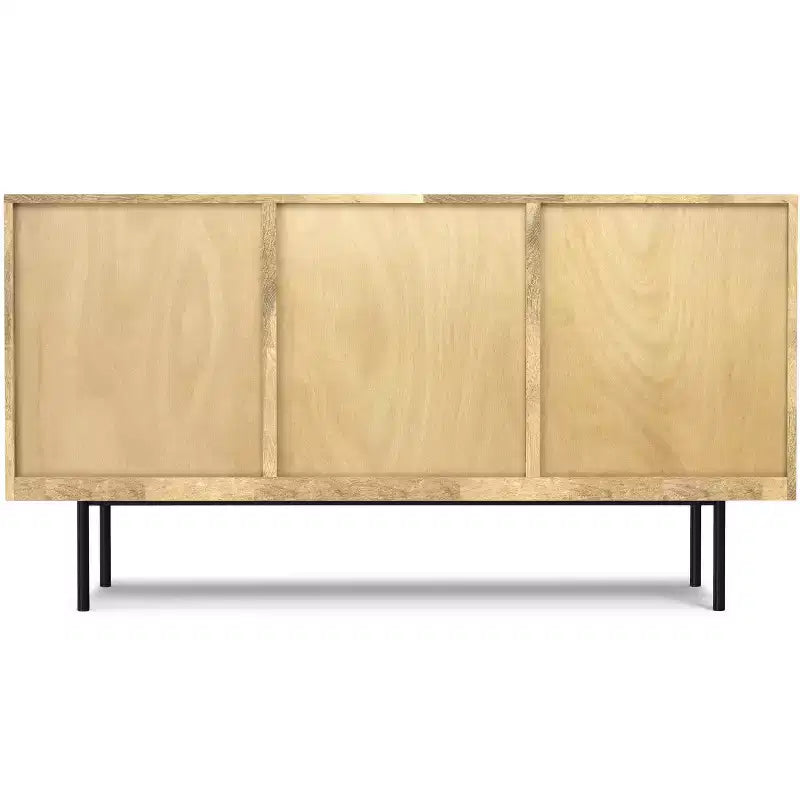 Wellspring BAHUT en MANGUIER MASSIF 145 cm de Large, Rectangulaire, Style Contemporain Moderne, Coloris Naturel