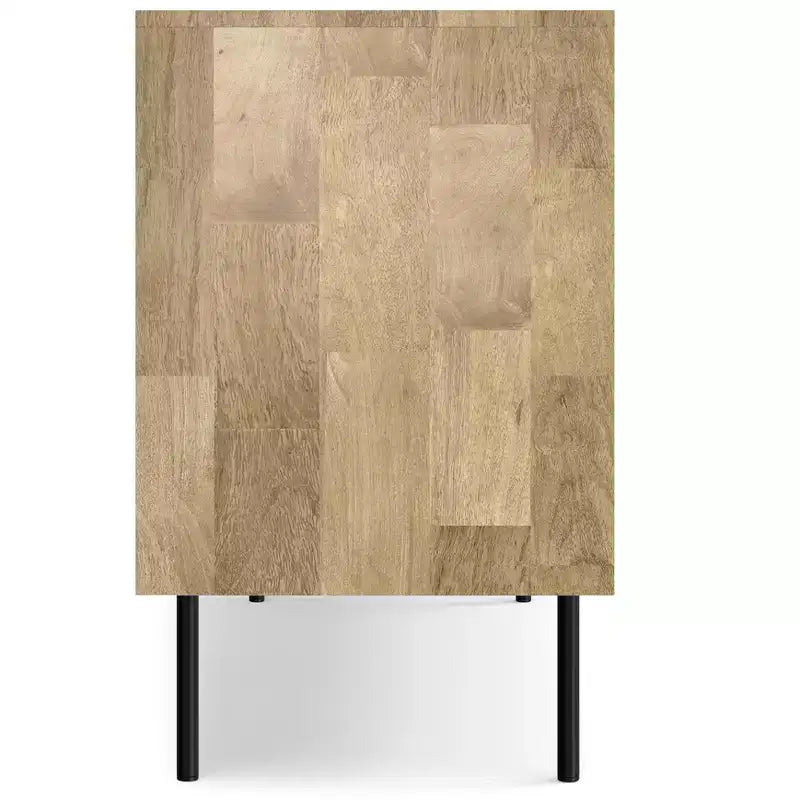 Wellspring BAHUT en MANGUIER MASSIF 145 cm de Large, Rectangulaire, Style Contemporain Moderne, Coloris Naturel