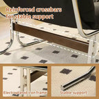 TUYOHW Fauteuil en cuir, fauteuil d'appoint moderne à dossier haut avec siège rembourré doux, pieds en métal en forme de X, chaise de canapé pour bureau, chambre, salon