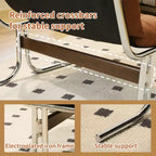 TUYOHW Fauteuil en cuir, fauteuil d'appoint moderne à dossier haut avec siège rembourré doux, pieds en métal en forme de X, chaise de canapé pour bureau, chambre, salon