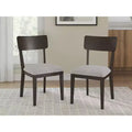 Signature Design by Ashley Favelon Dining Upholstered Side Chairs, Set of 2, Merlot Polyester Upholstery