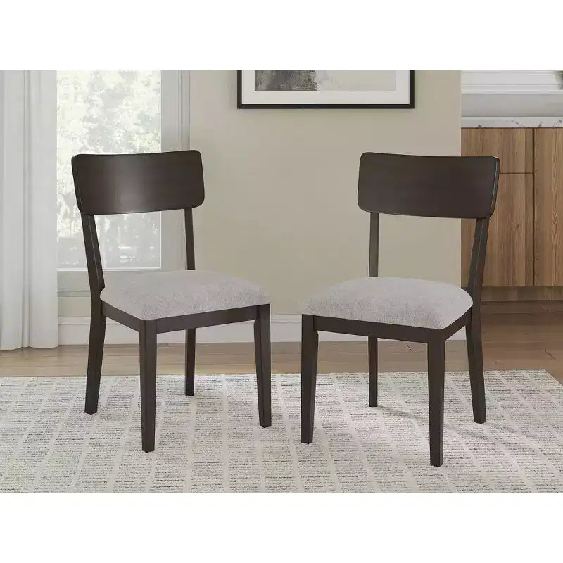 Signature Design by Ashley Favelon Dining Upholstered Side Chairs, Set of 2, Merlot Polyester Upholstery