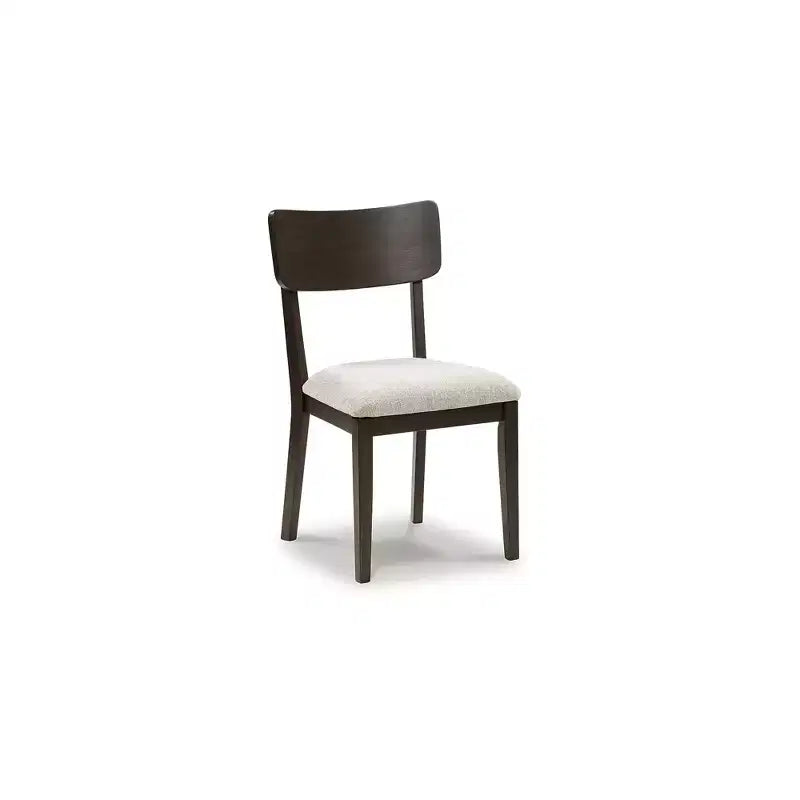 Signature Design by Ashley Favelon Chaises de salle à manger rembourrées, lot de 2, revêtement en polyester merlot