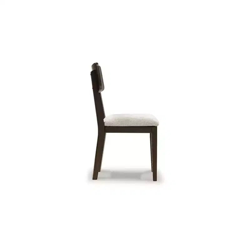 Signature Design by Ashley Favelon Chaises de salle à manger rembourrées, lot de 2, revêtement en polyester merlot