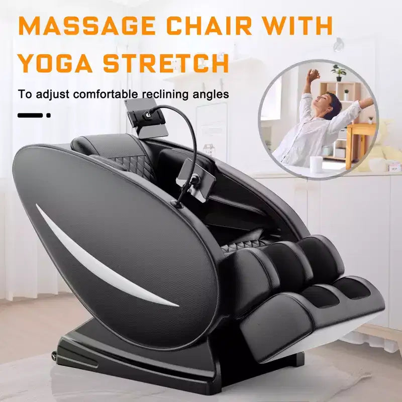 Fauteuil de massage Christopher Knight Home Finn à pression d'air intégrale avec Bluetooth et apesanteur
