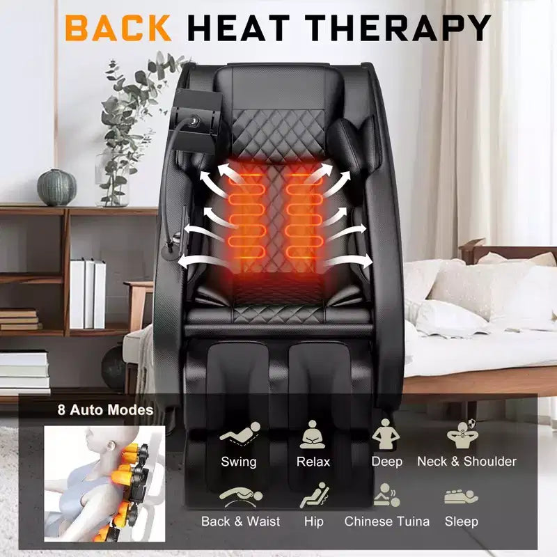 Fauteuil de massage Christopher Knight Home Finn à pression d'air intégrale avec Bluetooth et apesanteur