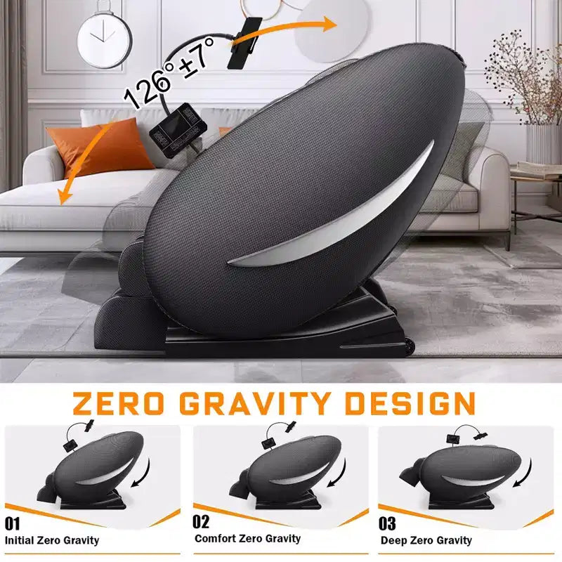 Fauteuil de massage Christopher Knight Home Finn à pression d'air intégrale avec Bluetooth et apesanteur