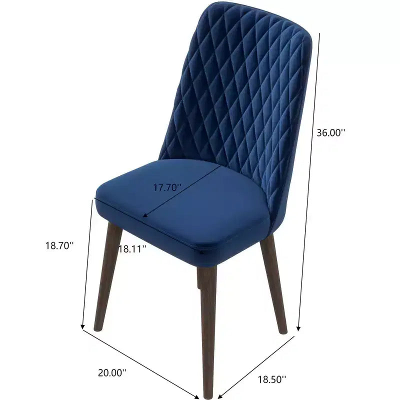 Lot de 2 chaises de salle à manger à dossier haut, chaises de cuisine et de salle à manger modernes du milieu du siècle, chaise d'appoint large rembourrée en similicuir