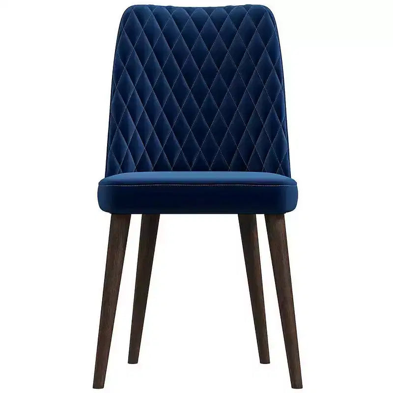 Lot de 2 chaises de salle à manger à dossier haut, chaises de cuisine et de salle à manger modernes du milieu du siècle, chaise d'appoint large rembourrée en similicuir