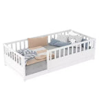 Lit GDFStudio Rowan en pin avec barrière de sécurité très haute