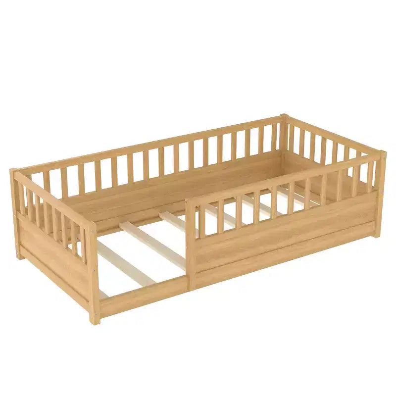 Lit GDFStudio Rowan en pin avec barrière de sécurité très haute