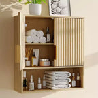 Bathroom Wall Cabinet - Medicine Cabinet with Barn Doors & Adjustable Shelf - 25x23.6x9 Inch Wall Cabinet