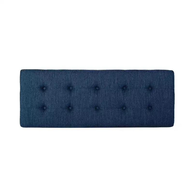 Ottoman rectangulaire Okak avec coussin, banc de bout de lit avec pieds élégants, repose-pieds pour salon, chambre à coucher, entrée