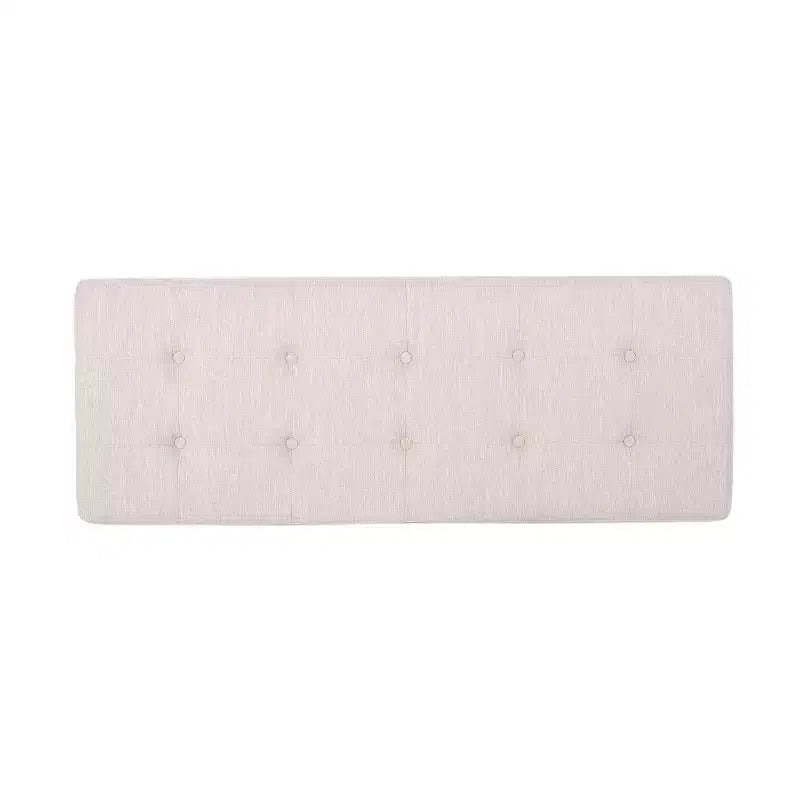 Ottoman rectangulaire Okak avec coussin, banc de bout de lit avec pieds élégants, repose-pieds pour salon, chambre à coucher, entrée