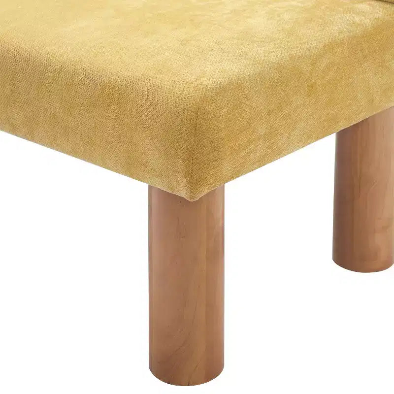 Banc de salle à manger moderne en bois rembourré Christopher Knight Home Yuina avec pieds en bois d'hévéa
