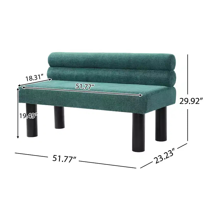 Banc de salle à manger moderne en bois rembourré Christopher Knight Home Yuina avec pieds en bois d'hévéa