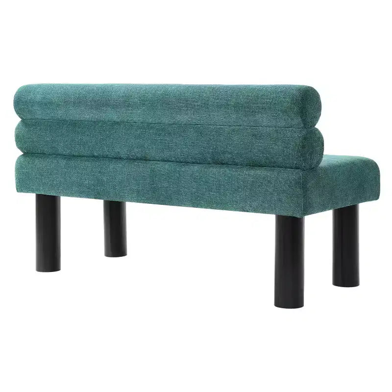 Banc de salle à manger moderne en bois rembourré Christopher Knight Home Yuina avec pieds en bois d'hévéa