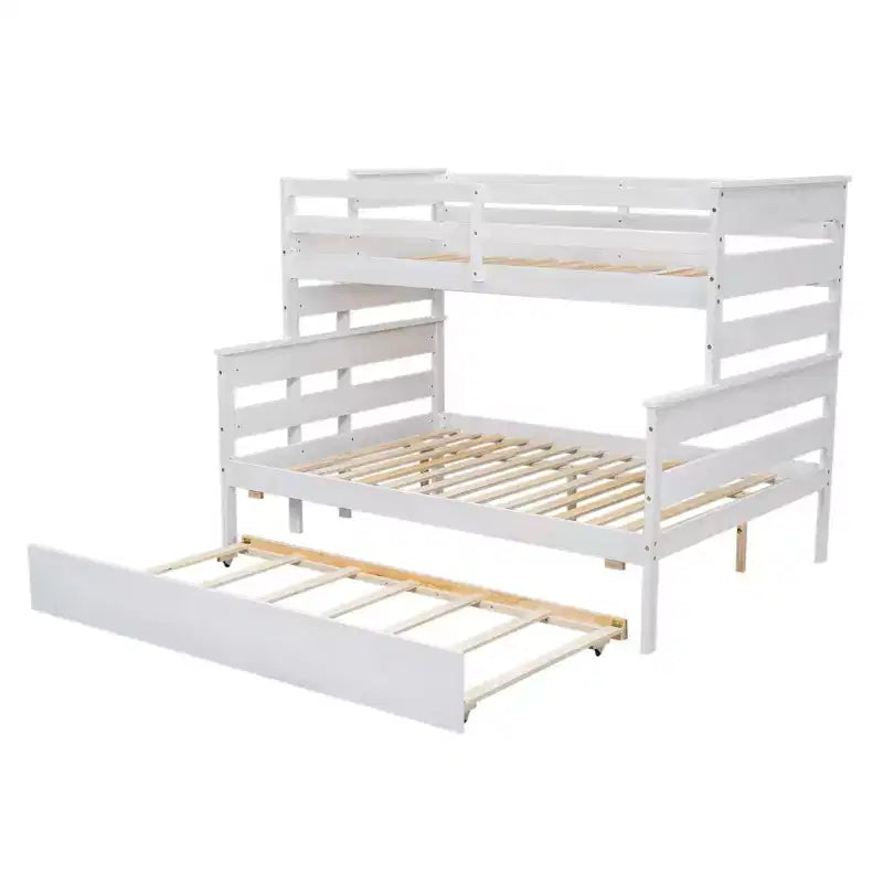GDFStudio Becker Lit superposé en bois avec lit gigogne double