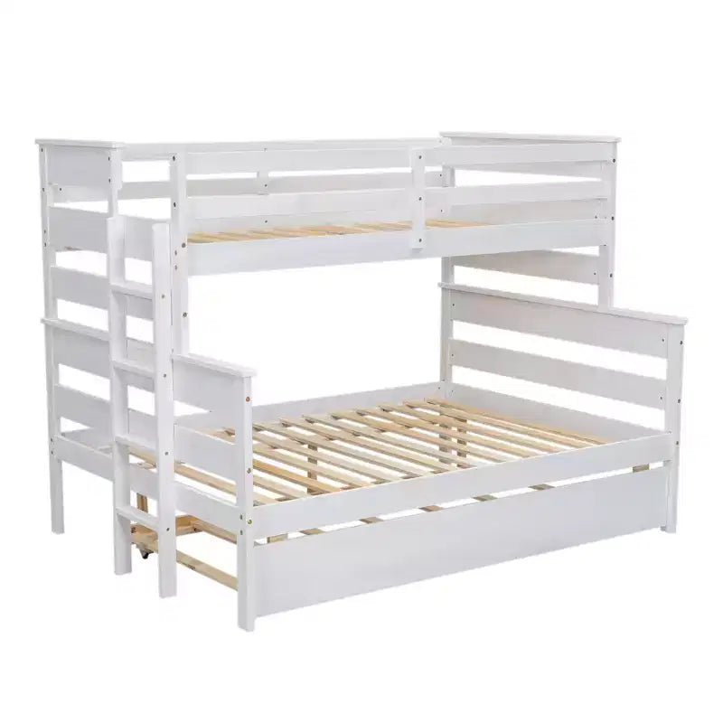 GDFStudio Becker Lit superposé en bois avec lit gigogne double
