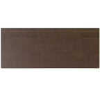 Buffet Pearson en bois massif de 42 po de large avec 3 tiroirs, style moderne du milieu du siècle, couleur noyer brun