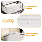 Commode à 12 tiroirs COZONY, Commode en bois de 160 cm de large, Meuble TV moderne pour TV de 65 pouces, Pour chambre à coucher, salon, entrée