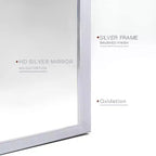 Miroir mural décoratif arqué 20 x 30, Miroir de courtoisie moderne à cadre métallique pour entrée, salon, chambre - Panipeachy