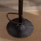 TUYOHW 25-33H Tabourets de Bar Pivotants à Hauteur Réglable,Tabourets de Bar Hauteur Comptoir Tressés avec Coussin pour Cuisine et Bar,Capacité 113kg