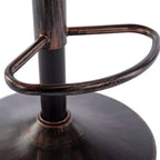TUYOHW 25-33H Tabourets de Bar Pivotants à Hauteur Réglable,Tabourets de Bar Hauteur Comptoir Tressés avec Coussin pour Cuisine et Bar,Capacité 113kg