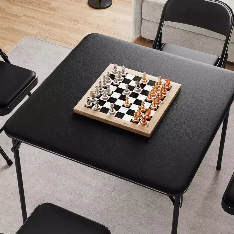 Ensemble pliable 3 pièces Table portable et 2 chaises rembourrées pour intérieur/extérieur (aucun assemblage requis)