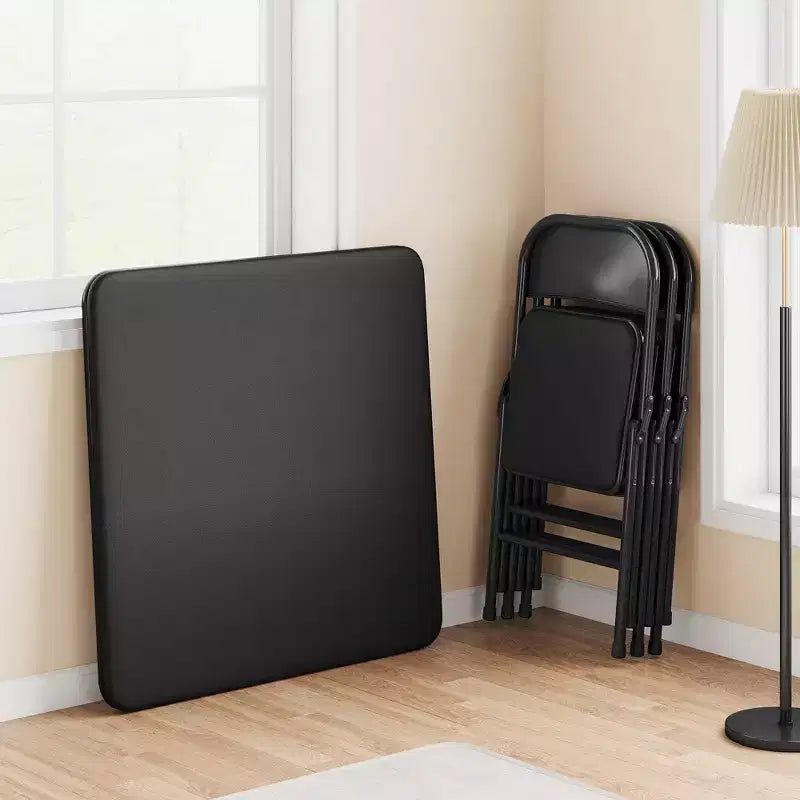 Ensemble pliable 3 pièces Table portable et 2 chaises rembourrées pour intérieur/extérieur (aucun assemblage requis)