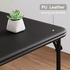Ensemble pliable 3 pièces Table portable et 2 chaises rembourrées pour intérieur/extérieur (aucun assemblage requis)
