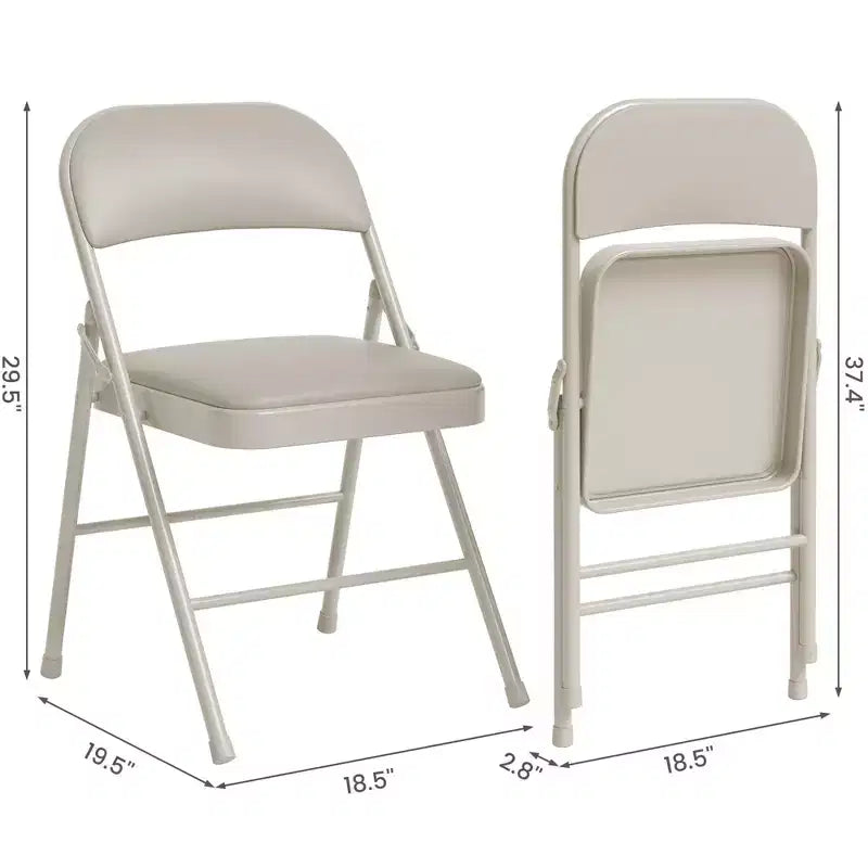Ensemble pliable 3 pièces Table portable et 2 chaises rembourrées pour intérieur/extérieur (aucun assemblage requis)