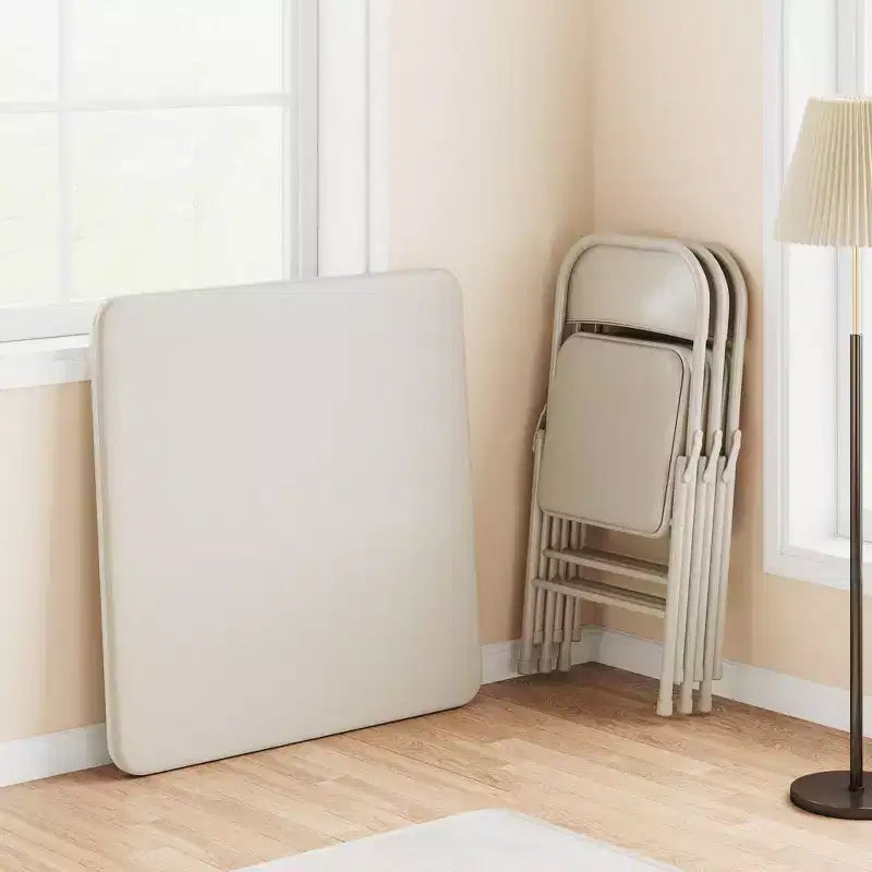Ensemble pliable 3 pièces Table portable et 2 chaises rembourrées pour intérieur/extérieur (aucun assemblage requis)