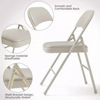 Ensemble pliable 3 pièces Table portable et 2 chaises rembourrées pour intérieur/extérieur (aucun assemblage requis)