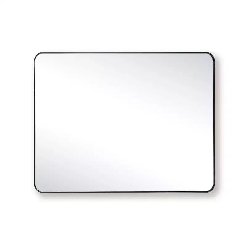 Miroir de salle de bain à cadre noir SUMERAIN, 28x36 rectangulaire, à suspendre horizontalement ou verticalement