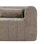Canapé d'angle modulable MAYEERTY 145,5 pouces, revêtement en polyester beige, canapé 4 places en éponge compressée pour salon