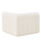 Canapé d'angle modulable MAYEERTY 145,5 pouces, revêtement en polyester beige, canapé 4 places en éponge compressée pour salon