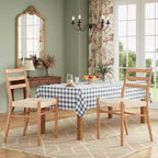TUYOHW 2 Chaises de salle à manger avec assise en corde tressée, Chaises de cuisine à structure métallique avec dossier ouvert, Chaises de salle à manger respirantes pour salon