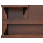 Table basse relevable carrée industrielle Moreno en bois de manguier massif de 81 cm de large