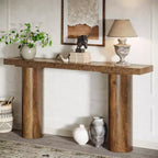 Table console Lantine 63 pour entrée de ferme, table de canapé étroite et longue pour salon, couloir, entrée, vestibule