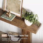 Table console Lantine 63 pour entrée de ferme, table de canapé étroite et longue pour salon, couloir, entrée, vestibule