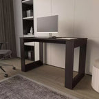 TUYOHW 47.2 Bureau d'ordinateur, bureau d'étude moderne avec plateau en mélamine résistant aux rayures, bureau de travail pour le bureau à domicile, l'étude, les petits espaces