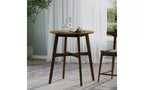 TUYOHW Tables de salle à manger rondes de 40 pour 2-4 personnes, table de cuisine hauteur comptoir avec cadre en bois, table basse compacte pour appartement, capacité de 300 lbs